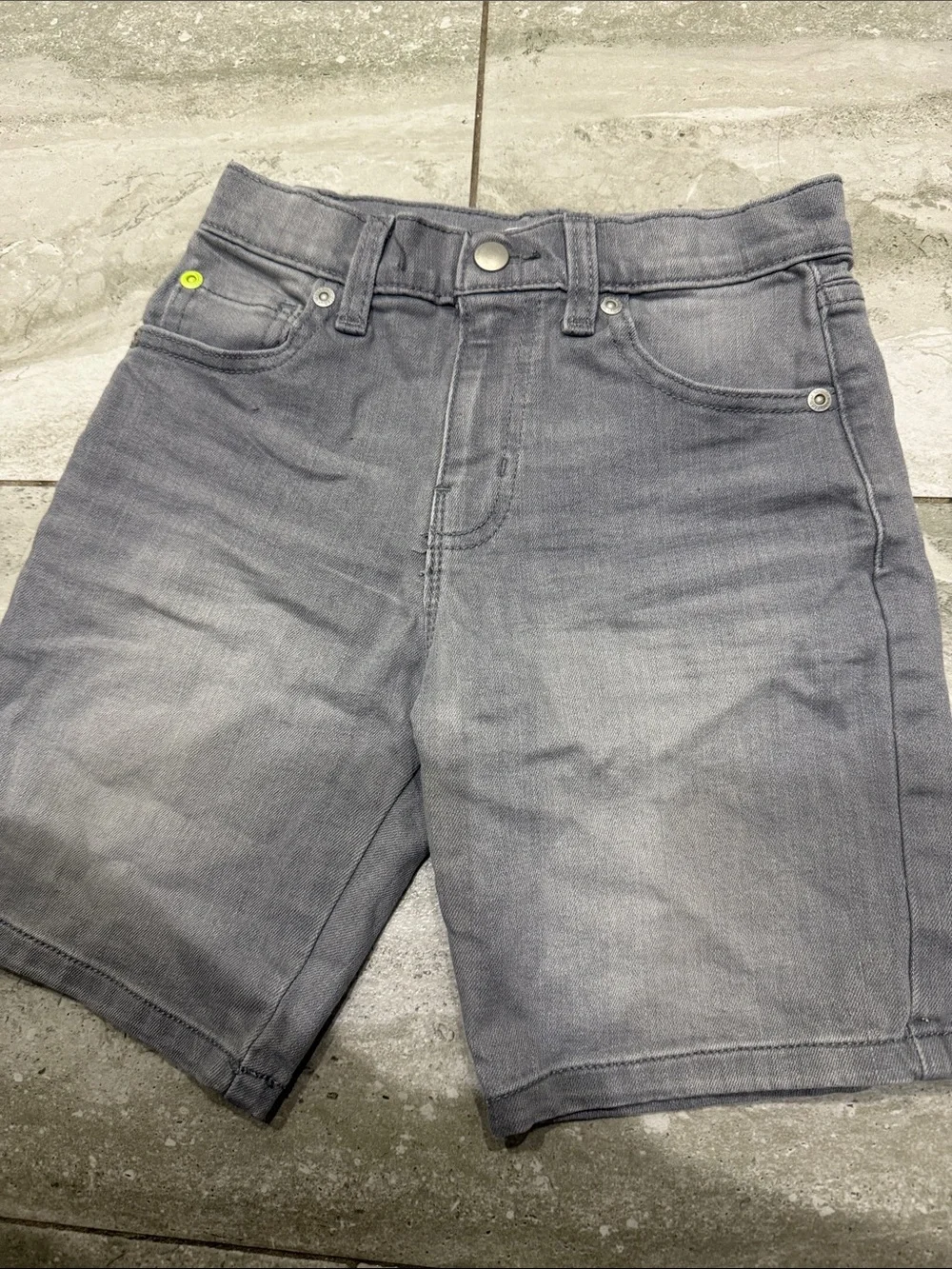 wonder nation Gray Denim Shorts with Subtle Wash